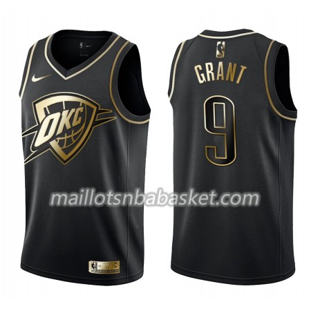 Maillot Homme Oklahoma City Thunder Jerami Grant 9 Nike Noir Gold Edition Swingman